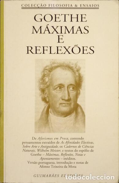 Libros: GOETHE. (Johann Wolfgang von) - M&Aacute;XIMAS E REFLEX&Otilde;ES. - Foto 1