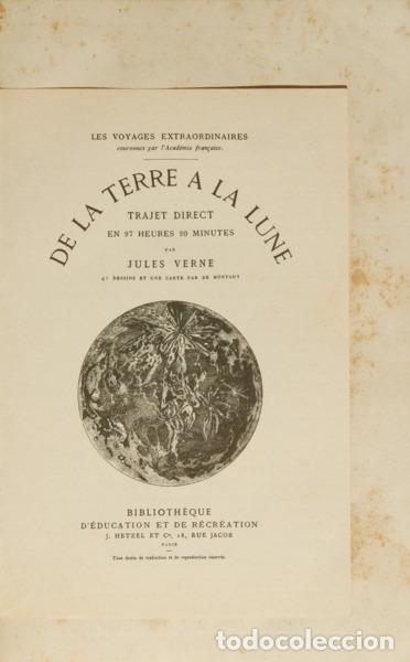 Libros: VERNE. (Jules) - DA TERRA &Aacute; LUA. VIAGEM DIRECTA EM 97 HORAS E 20 MINUTOS. - Foto 1