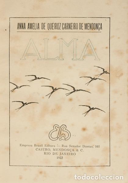 Libros: CARNEIRO DE MENDON&Ccedil;A. (Anna Am&eacute;lia de Queiroz) - ALMA. - Foto 2
