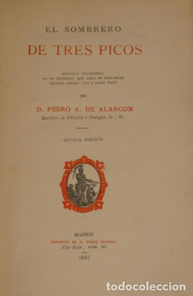Libros: ALARCON. (D. Pedro A. de) - EL SOMBRERO DE TRES PICOS. - Foto 1
