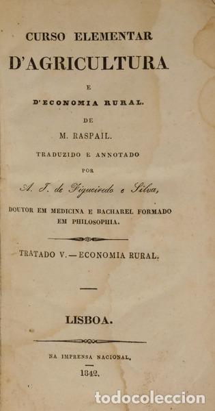Libri di seconda mano: RASPAIL. (M.) - CURSO ELEMENTAR D�AGRICULTURA E D�ECONOMIA RURAL.