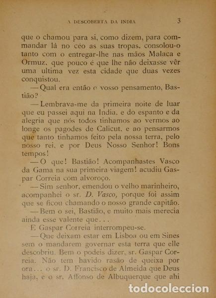 Libros: PINHEIRO CHAGAS. (Manuel) - A DESCOBERTA DA INDIA. - Foto 3