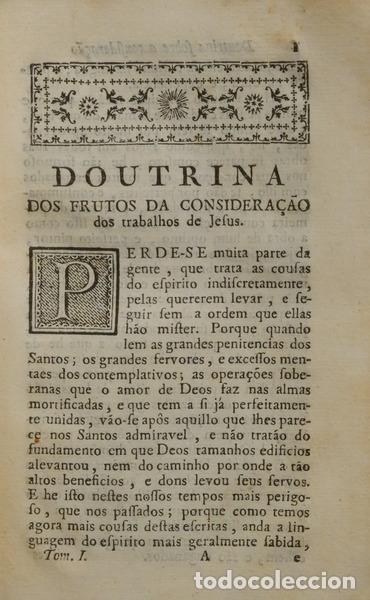 Libros: JESUS. (Frei Tom&eacute; de) - TRABALHOS DE JESUS. [1781] - Foto 2