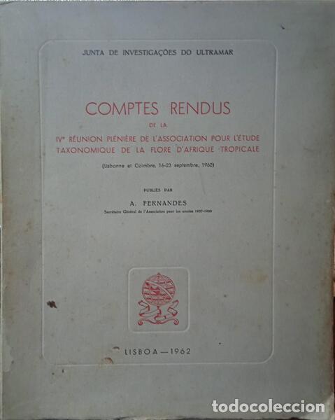 B&uuml;cher: COMPTES RENDUS DE LA IVe R&Eacute;UNION PL&Eacute;NI&Egrave;RE DE L&#39;ASSOCIATION POUR L&#39;&Eacute;TUDE TAXONOMIQUE DE LA FL