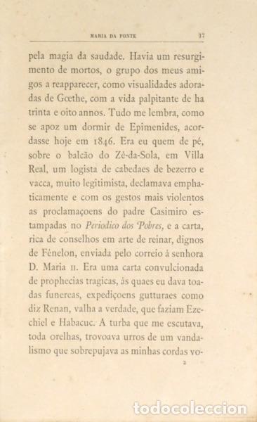 Libros: CASTELO BRANCO. (Camilo) - MARIA DA FONTE. - Foto 3