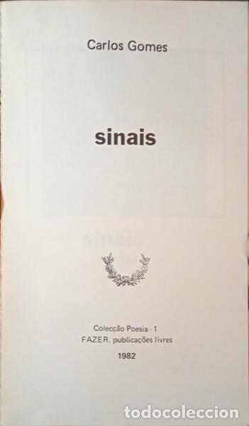 Libros: GOMES. (Carlos) - SINAIS. - Foto 2