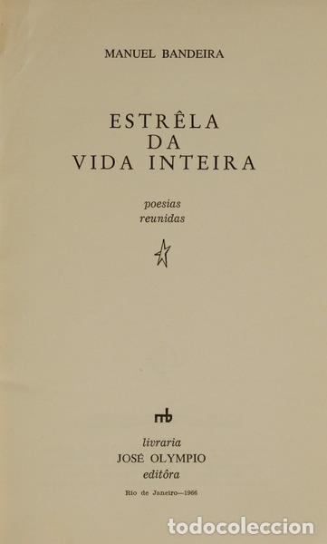 Libros: BANDEIRA. (Manuel) - ESTR&Ecirc;LA DA VIDA INTEIRA. - Foto 2