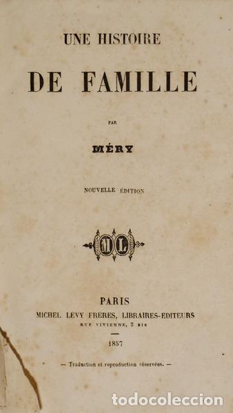 Libros: M&Eacute;RY. - UNE HISTOIRE DE FAMILLE. - Foto 1