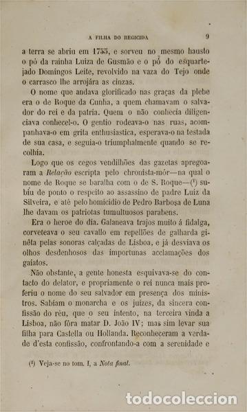 Libros: CASTELO BRANCO. (Camilo) - A FILHA DO REGICIDA. - Foto 3