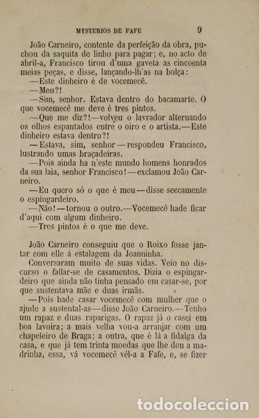 Libros: CASTELO BRANCO. (Camilo) - MYSTERIOS DE FAFE. - Foto 3
