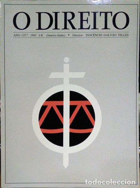 Libros: DIREITO (O), ANO 125.&ordm;, I-II, JANEIRO-JUNHO 1993. - Foto 1
