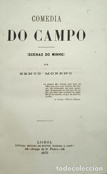 Libri di seconda mano: MORENO. (Bento) - COMEDIA DO CAMPO.