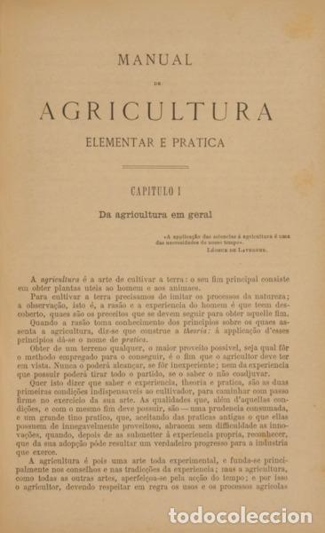 Libros: MORAES. (Paulo de) - MANUAL DE AGRICULTURA ELEMENTAR E PR&Aacute;TICA. - Foto 2