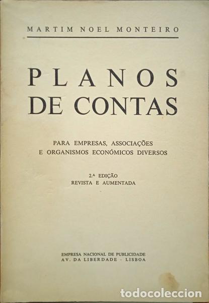 Libros: MONTEIRO. (Martim Noel) - PLANOS DE CONTAS. - Foto 1