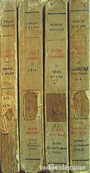 Libros: ROLLAND. (Romain) - L&#39;AME ENCHANT&Eacute;E. [4 VOLS.] - Foto 3