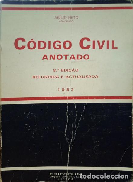 Libros: NETO. (Ab&iacute;lio) - C&Oacute;DIGO CIVIL ANOTADO. [8.&ordf; EDI&Ccedil;&Atilde;O] - Foto 1