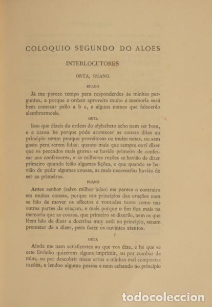 Libros: ORTA. (Garcia de) - COLOQUIOS DOS SIMPLES E DROGAS DA INDIA. [2 VOLS.] - Foto 3