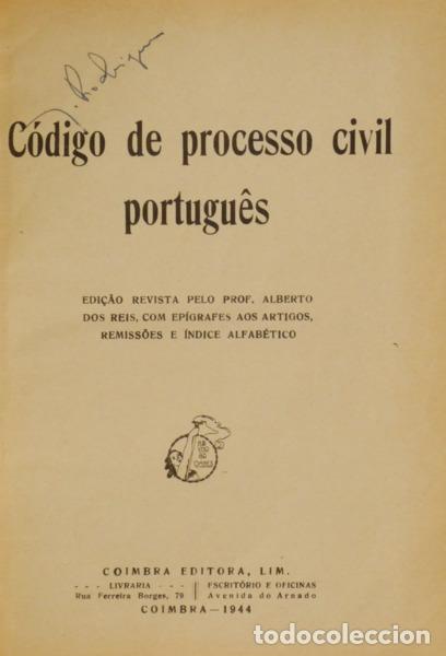 Libros: C&Oacute;DIGO DE PROCESSO CIVIL PORTUGU&Ecirc;S. - Foto 1