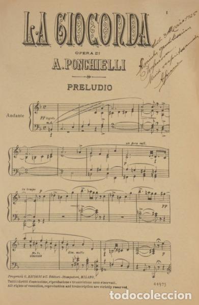 Libros: PONCHIELLI. (Amilcare) - LA GIOCONDA. - Foto 2