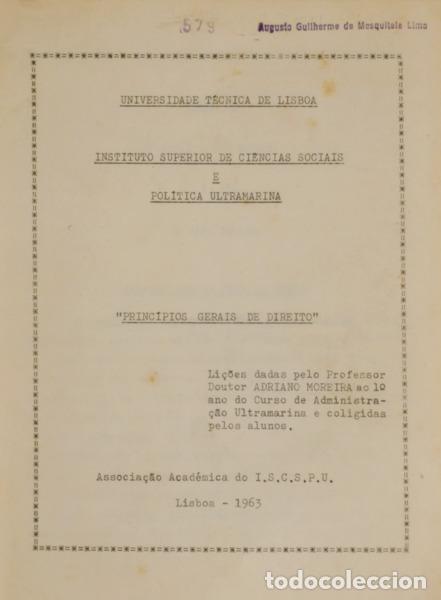 Libros: MOREIRA. (Adriano) - PRINC&Iacute;PIOS GERAIS DE DIREITO. - Foto 1