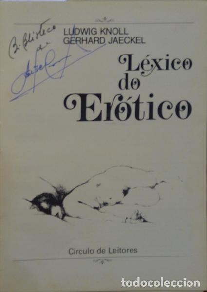 Libros: KNOLL. (Ludwig) e Gerhard Jaeckel. - L&Eacute;XICO DO ER&Oacute;TICO. [C&Iacute;RCULO DE LEITORES] - Foto 1