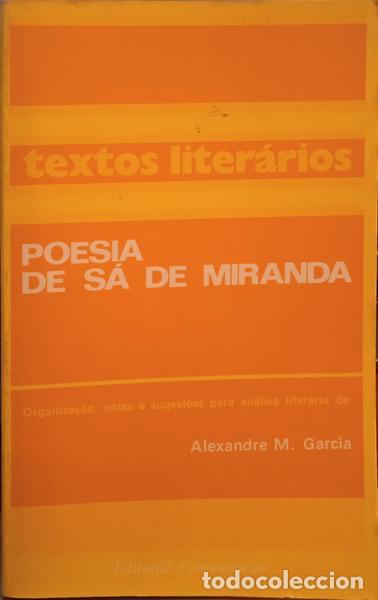 Libros: S&Aacute; DE MIRANDA. (Francisco de) - POESIA. - Foto 1