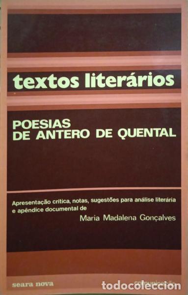 Libros: QUENTAL. (Antero de) - POESIAS. - Foto 1