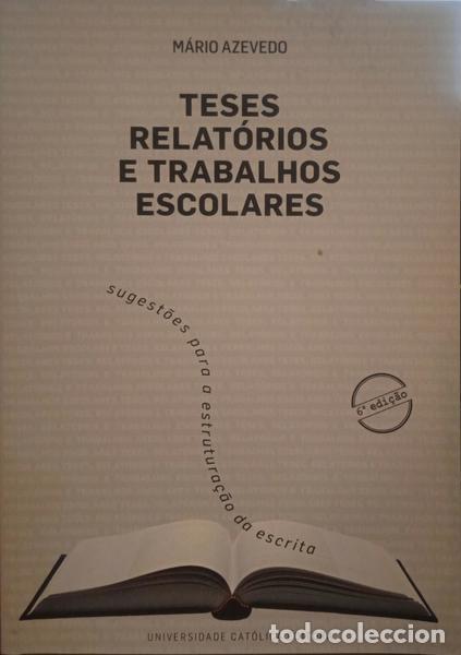 Libros: AZEVEDO. (M&aacute;rio) - TESES, RELAT&Oacute;RIOS E TRABALHOS ESCOLARES. [6.&ordf; EDI&Ccedil;&Atilde;O] - Foto 1