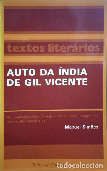 Libros: VICENTE. (Gil) - AUTO DA &Iacute;NDIA. - Foto 1