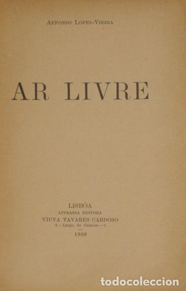 Libros: LOPES VIEIRA. (Afonso) - AR LIVRE - Foto 2