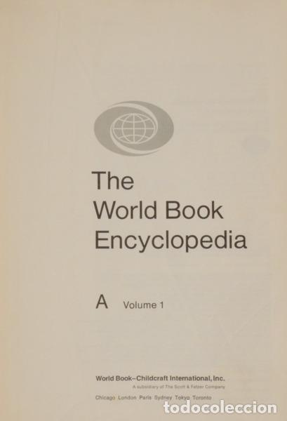 Libros: WORLD (THE) BOOK ENCYCLOPEDIA. [22 VOLS.] - Foto 1