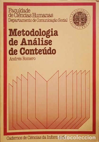 Libros: ROMERO. (Andr&eacute;s) - AN&Aacute;LISE DE CONTE&Uacute;DO. - Foto 1