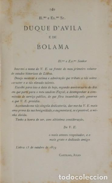 Libros: CASTILHO. (J&uacute;lio de) - LISBOA ANTIGA. - Foto 2