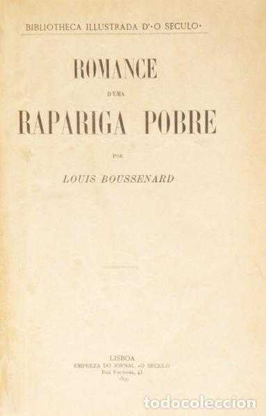 B&uuml;cher: BOUSSENARD. (Louis) - ROMANCE D&#39;UMA RAPARIGA POBRE.