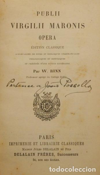 Libros: MAR&Atilde;O. (Virg&iacute;lio) - PUBLII VIRGILII MARONIS OPERA. - Foto 1