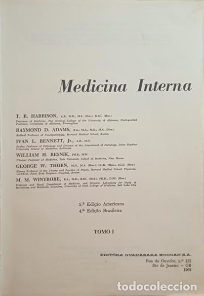 Libros: HARRISON. (T. R.) e outros. - MEDICINA INTERNA. - Foto 2