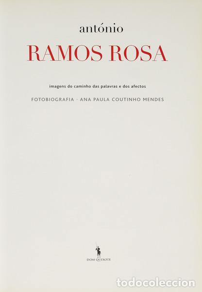 Libros: COUTINHO MENDES. (Ana Paula) - ANT&Oacute;NIO RAMOS ROSA. - Foto 2