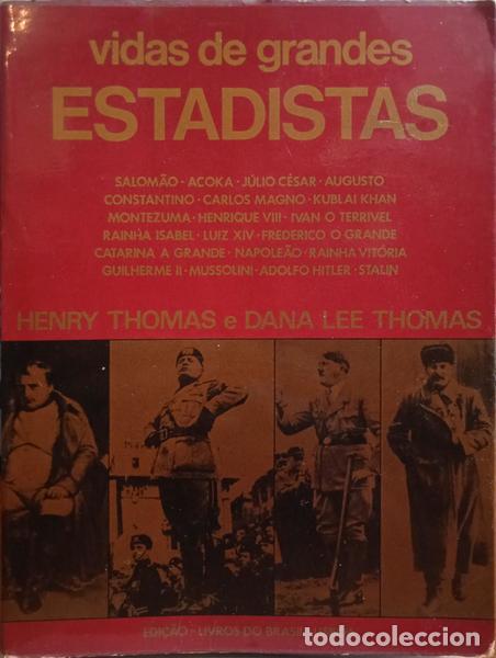Libros: THOMAS. (Henry) e Dana Lee Thomas. - VIDAS DE GRANDES ESTADISTAS. - Foto 1