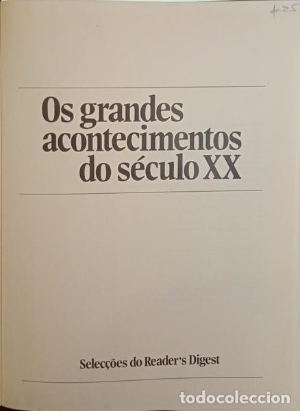 Libros: GRANDES (OS) ACONTECIMENTOS DO S&Eacute;CULO XX. - Foto 1