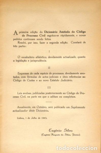Libros: SILVA. (Eug&eacute;nio) - DICION&Aacute;RIO ANOTADO DO C&Oacute;DIGO DE PROCESSO CIVIL. - Foto 2