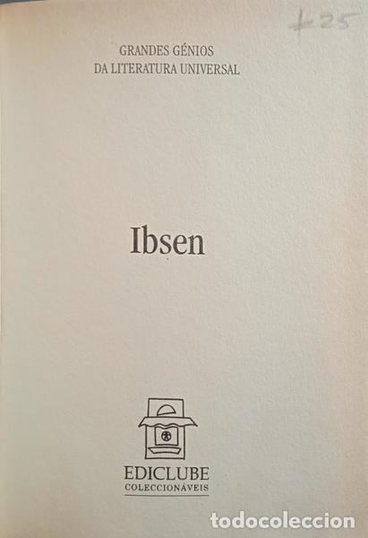 Libros: IBSEN. (Henrik Johan) - UMA CASA DE BONECA. O PATO SELVAGEM. - Foto 2