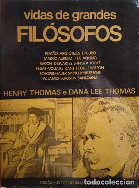 Libros: THOMAS. (Henry) e Dana Lee Thomas. - VIDAS DE GRANDES FIL&Oacute;SOFOS. - Foto 1