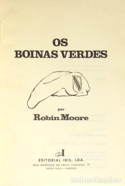 Libros: MOORE. (Robin) - OS BOINAS VERDES. [ENC.] - Foto 2