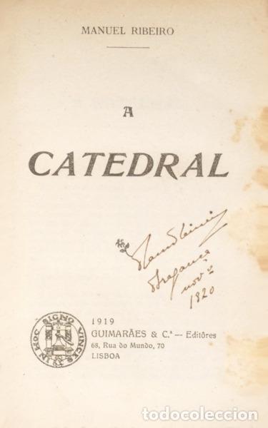 Libros: RIBEIRO. (Manuel) - A CATEDRAL. [1.&ordf; EDI&Ccedil;&Atilde;O] - Foto 1