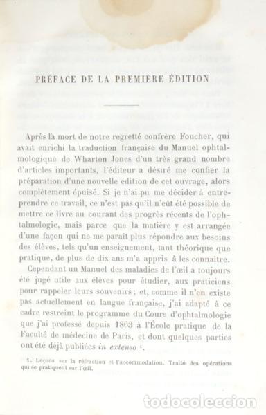 Libros: MEYER. (&Eacute;douard) - TRAIT&Eacute; PRATIQUE DES MALADIES DES YEUX. - Foto 2
