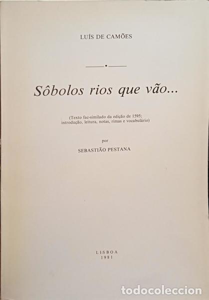 Libros: CAM&Otilde;ES. (Lu&iacute;s de) - S&Ocirc;BOLOS RIOS QUE V&Atilde;O. - Foto 1