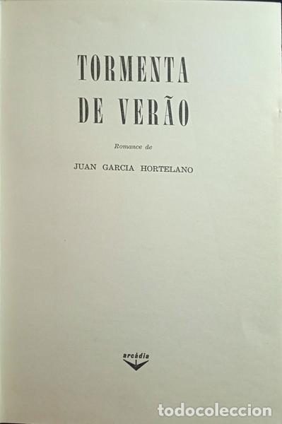 Libros: HORTELANO. (Juan Garcia) - TORMENTA DE VER&Atilde;O. - Foto 1
