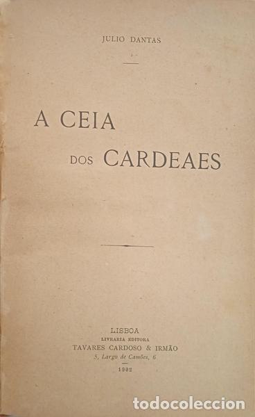 Libros: DANTAS. (J&uacute;lio) - A CEIA DOS CARDEAES. - Foto 1