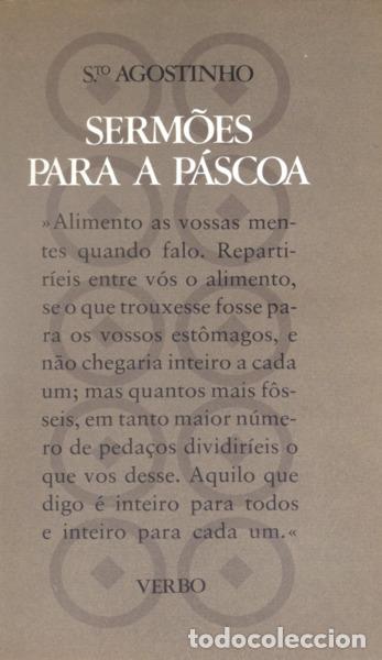 Libros: SANTO AGOSTINHO. - SERM&Otilde;ES PARA A P&Aacute;SCOA. [ENC.] - Foto 2