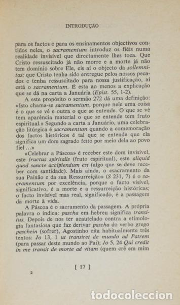 Libros: SANTO AGOSTINHO. - SERM&Otilde;ES PARA A P&Aacute;SCOA. [ENC.] - Foto 3